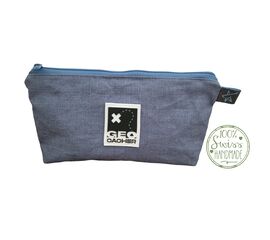 Geocacher Necessaire Jeans Blau klein