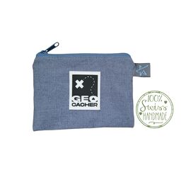 Geocacher Portmonnaie Jeans Blau