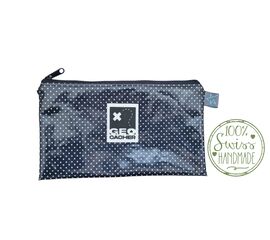 Geocacher Stiftetui Blau Weiss