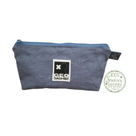 Geocacher Necessaire Jeans Blau klein