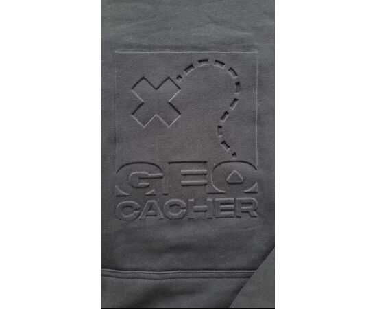 Geocacher Hoodie Navy Blau Logo