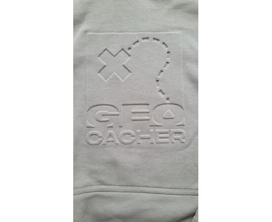 Geocacher Hoodie Morandi Grau Logo