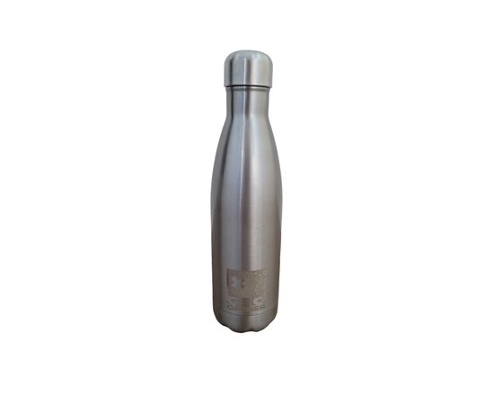 Geocacher Edelstahlflasche 0.5L Silber Chrom