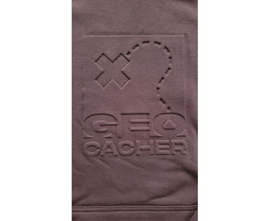 Geocacher Hoodie Weinrot Logo