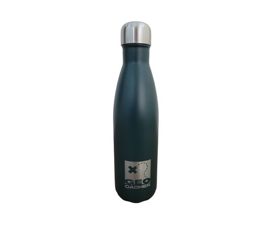 Geocacher Edelstahlflasche 0.5L  Grün Matt