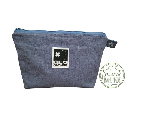 Geocacher Necessaire Jeans Blau gross