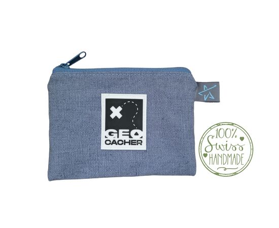 Geocacher Portmonnaie Jeans Blau