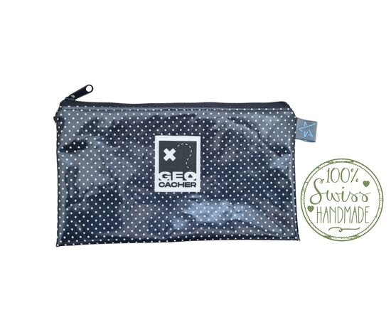Geocacher Stiftetui Blau Weiss